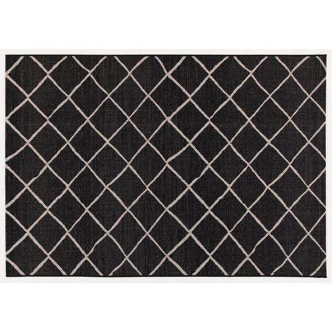Leroymerlin Tappeto Veranda C geometrico nero argento L 190 x L 133 cm Hotsell