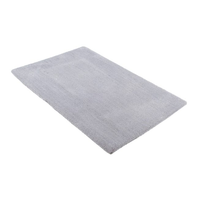 Leroymerlin Tappeto tapp. Twinkle silver antiscivolo argento L 170 x L 120 cm Vendita Calda
