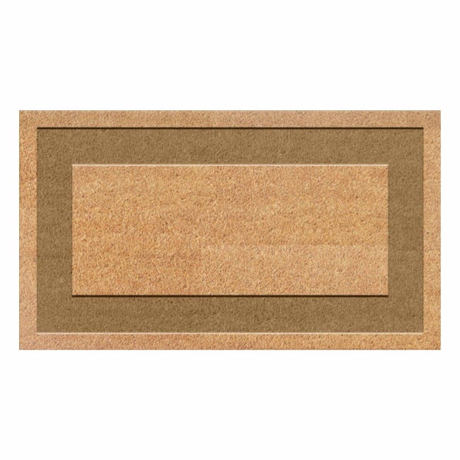 Leroymerlin Zerbino Raja in cocco beige e tortora rettangolare L 70 x L 40 cm I Più Venduti