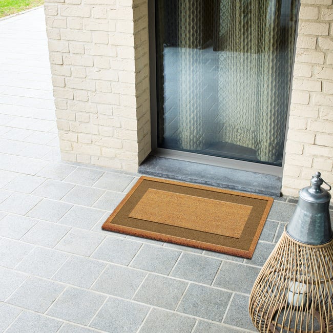 Leroymerlin Zerbino Raja in cocco beige e tortora rettangolare L 70 x L 40 cm I Più Venduti