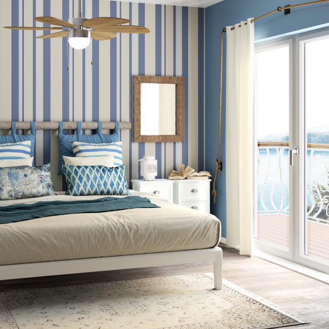Leroymerlin Cuscino testata letto Panama blu 45 x 70 cm Vendite Flash