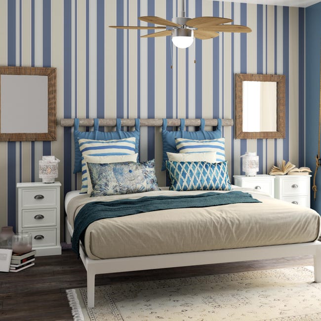 Leroymerlin Cuscino testata letto Panama blu 45 x 70 cm Vendite Flash