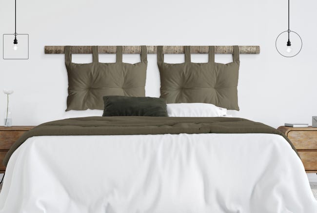 Leroymerlin Cuscino testata letto Panama nocciola 45 x 70 cm Grande vendita
