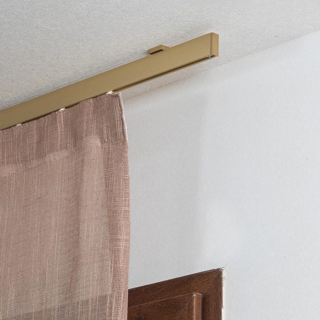 Leroymerlin Kit per binario tenda per onda semplice futura senza corda oro in alluminio 200 cm Fornitura limitata