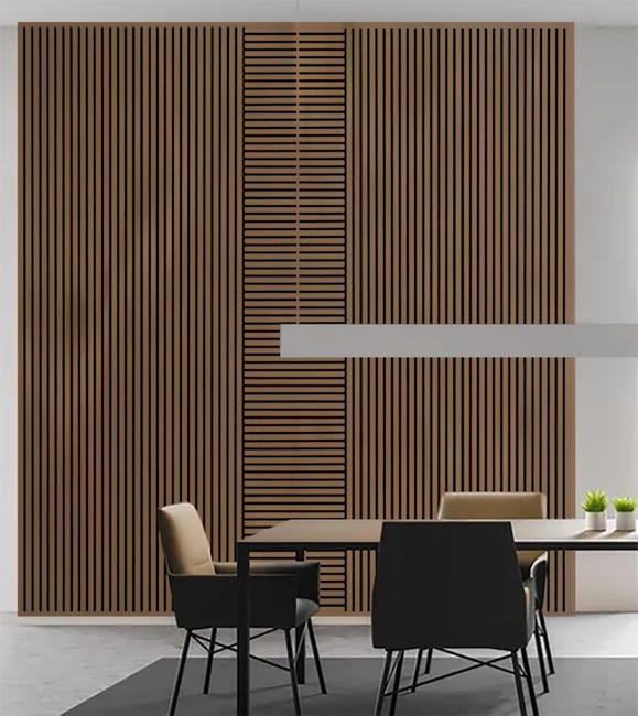 Leroymerlin Pannello decorativo fonoassorbente Square Superior FIBROTECH Rovere scuro L 52 x L 52 cm Sp 22 mm confezione da 2 pezzi Offerta settimanale