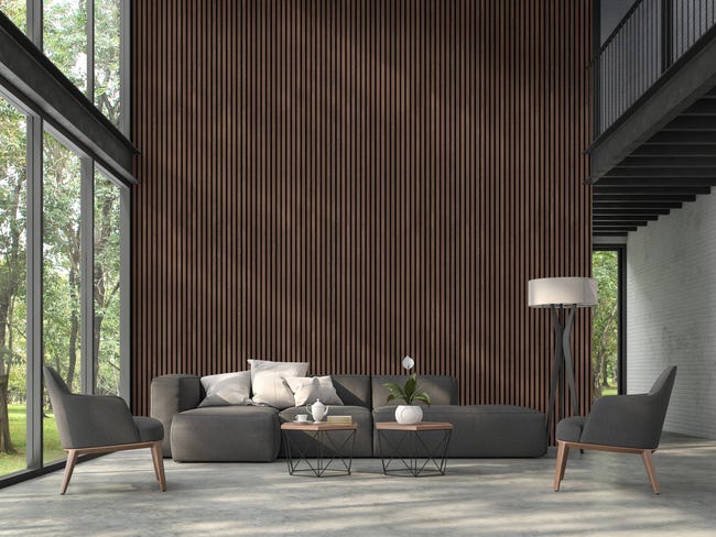 Leroymerlin Pannello decorativo fonoassorbente Superior FIBROTECH Rovere fumé L 244 x L 60 cm Sp 22 mm ACQUISTA ORA