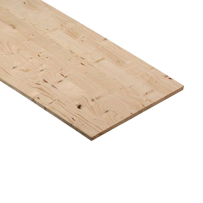 Leroymerlin Tavola lamellare in legno di abete 1° scelta L 40 x 100 cm x Sp 18 mm Offerta speciale della fabbrica