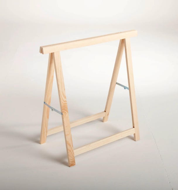 Leroymerlin Cavalletto pino Standard L 73.5 x P 73.5 x H 74 cm legno naturale Sostegno trimestrale
