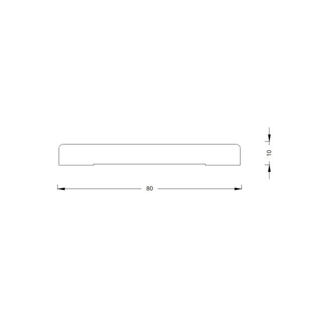 Leroymerlin Coprifilo per porta da interno Mostrina 80x10 abete massello in legno colore naturale P 10 x H 80 x L 2250 mm 5 pezzi Limitato a 3 giorni