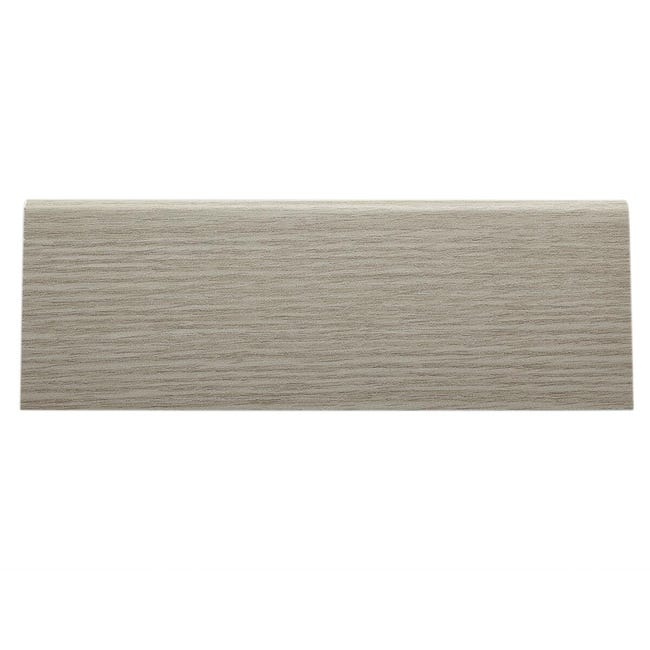 Leroymerlin Battiscopa con passacavo Classic in mdf rovere grigio Sp 15 mm x H 7 x L 240 cm / 2.4 m Esporta salva