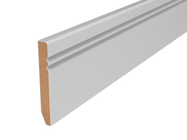 Leroymerlin Battiscopa Classic Ducale in mdf bianco Sp 10 mm x H 8 x L 220 cm / 2.2 m Black Friday Prezzi