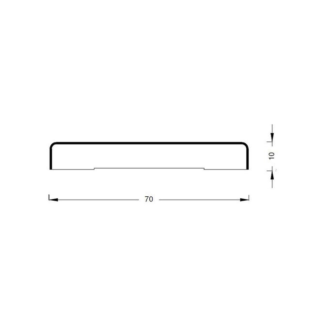 Leroymerlin Coprifilo per porta da interno in legno colore naturale P 10 x H 70 x L 2250 mm 5 pezzi 50% di sconto per tempo limitato