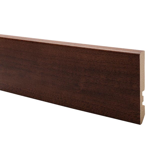 Leroymerlin Battiscopa Classic Mudek in mdf noce scuro Sp 10 mm x H 7 x L 220 cm / 2.2 m 2025