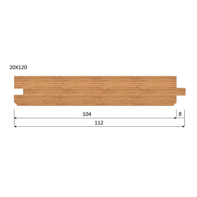 Leroymerlin Listone legno grezzo abete H 12 x L 200 cm Sp 20 mm Qualità Garantita