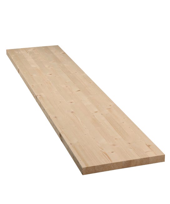 Leroymerlin Tavola lamellare in legno di abete 1° scelta L 30 x 120 cm x Sp 27 mm Acquista Ora