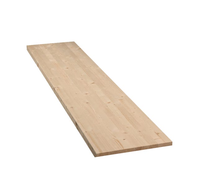 Leroymerlin Tavola lamellare in legno di abete 1° scelta L 40 x 120 cm x Sp 18 mm Promozione Limitata
