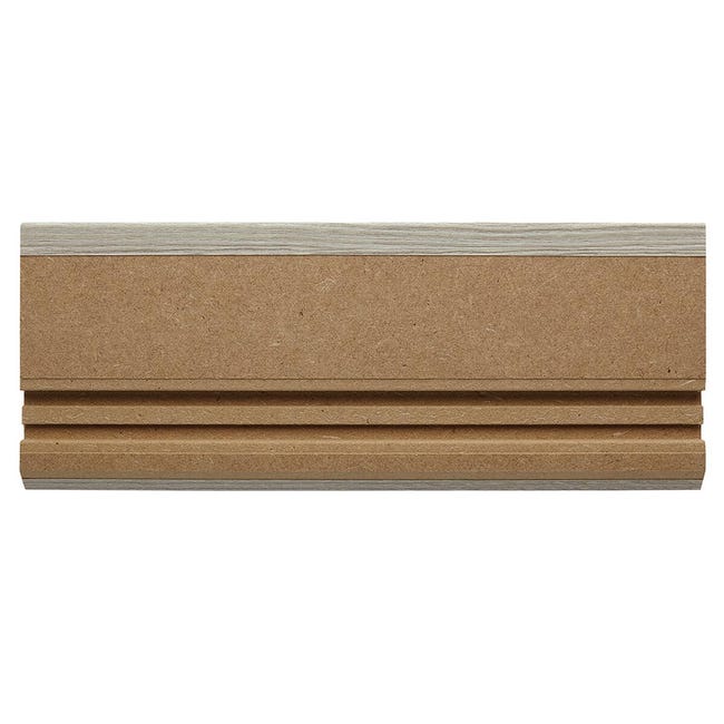 Leroymerlin Battiscopa Classic Resort in mdf marrone Sp 10 mm x H 8 x L 220 cm / 2.2 m Shopping Online