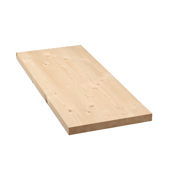 Leroymerlin Tavola lamellare in legno di abete 1° scelta L 60 x 150 cm x Sp 27 mm In Vendita
