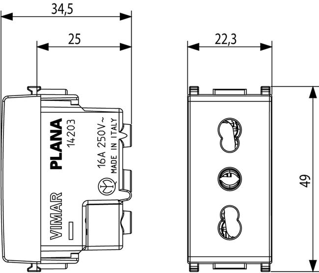 Leroymerlin Presa di alimentazione Plana VIMAR 16 A colore bianco Saldi