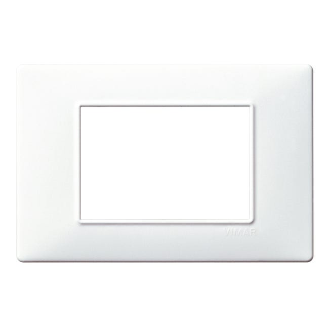 Leroymerlin Placca 3 moduli Plana VIMAR bianco Vendita Economica