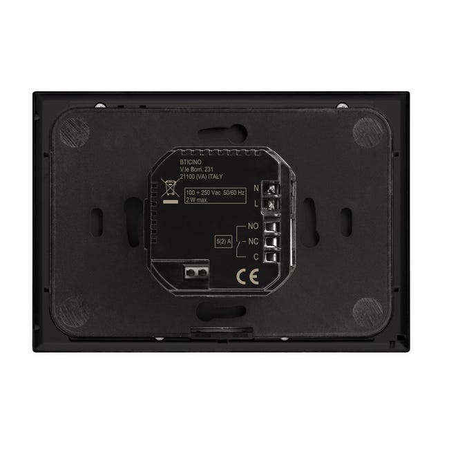 Leroymerlin Termostato intelligente e connesso BTICINO Cronotermostato WiFi nero Nuova