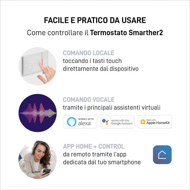 Leroymerlin Termostato intelligente e connesso BTICINO Cronotermostato WiFi bianco Offerta speciale