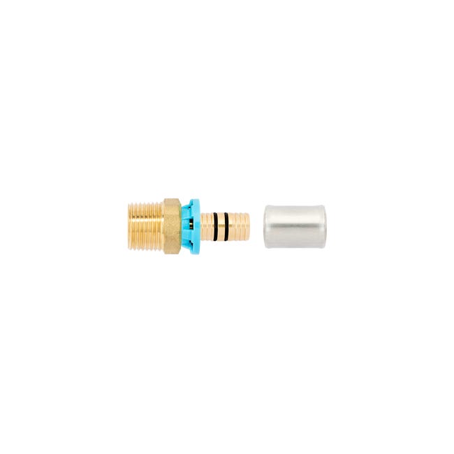 Leroymerlin Manicotto per tubo in ottone M 1/2" (15x21) 16 mm M 1/2" (15x21) L51.8 mm Offerta Giorno del Papà