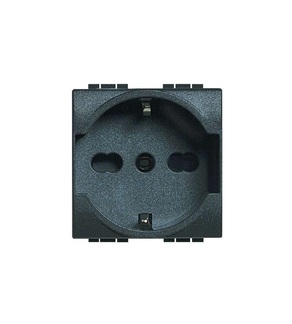Leroymerlin Presa di alimentazione universale Living light BTICINO 16 A colore nero