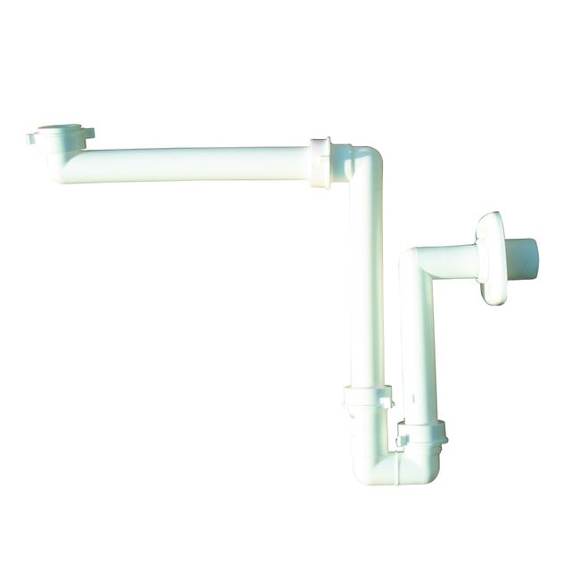Leroymerlin Sifone salvaspazio per lavabo LIRA in polipropilene bianco attacco 1 1/4" Vendita calda