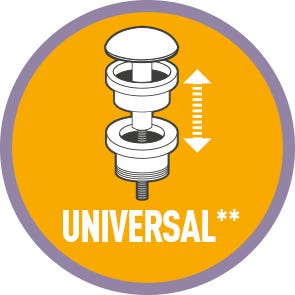 Leroymerlin Piletta click-clack EQUATION in ottone cromato attacco 1 1/2" foro Ø 40 mm Comprane uno, ottenene uno gratis