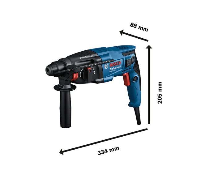 Leroymerlin Martello combinato BOSCH PROFESSIONAL GBH 2-21 SDS Plus 720W 2000 giri/min Trasporto libero internazionale