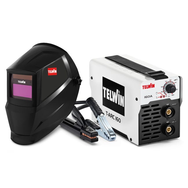 Leroymerlin Saldatrice inverter TELWIN T-ARC 160 + ACX & AUTOMATIC MASK mma 140 A 4500 W In vendita