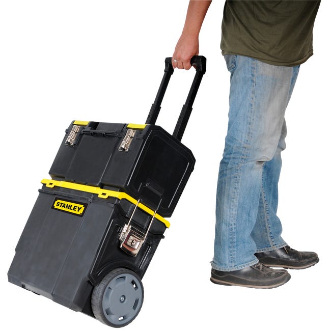 Leroymerlin Baule porta utensili STANLEY Workcenter 3 in 1 43 L in polipropilene L28.4 X H63 X P28.4 cm Italia