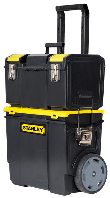 Leroymerlin Baule porta utensili STANLEY Workcenter 3 in 1 43 L in polipropilene L28.4 X H63 X P28.4 cm Italia