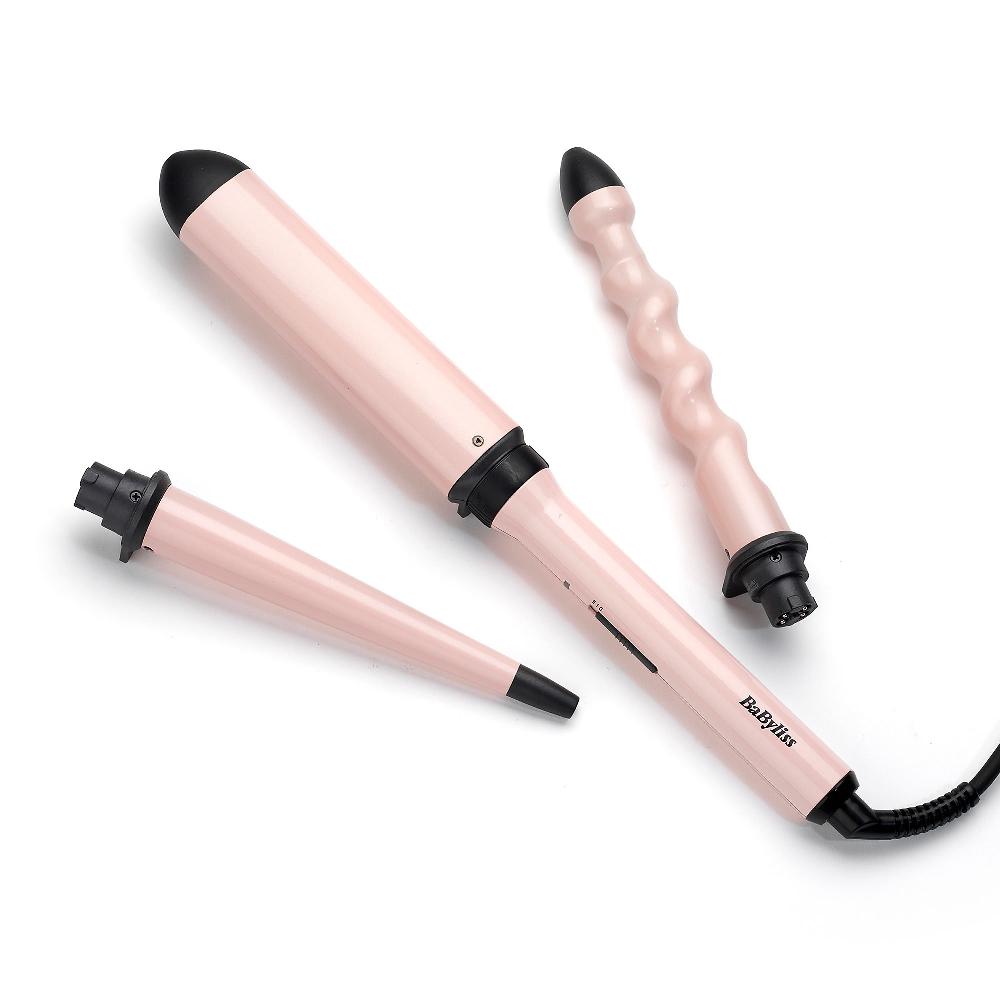 QVC BaByliss Arricciacapelli Curl and Wave Trio rosa MS750E In Saldo