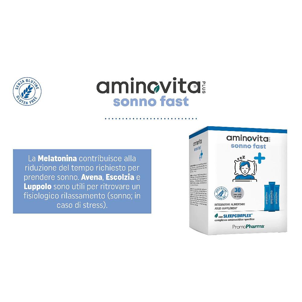 QVC PromoPharma Aminovita Sonno Fast integratore con melatonina (30 stick) Vendita