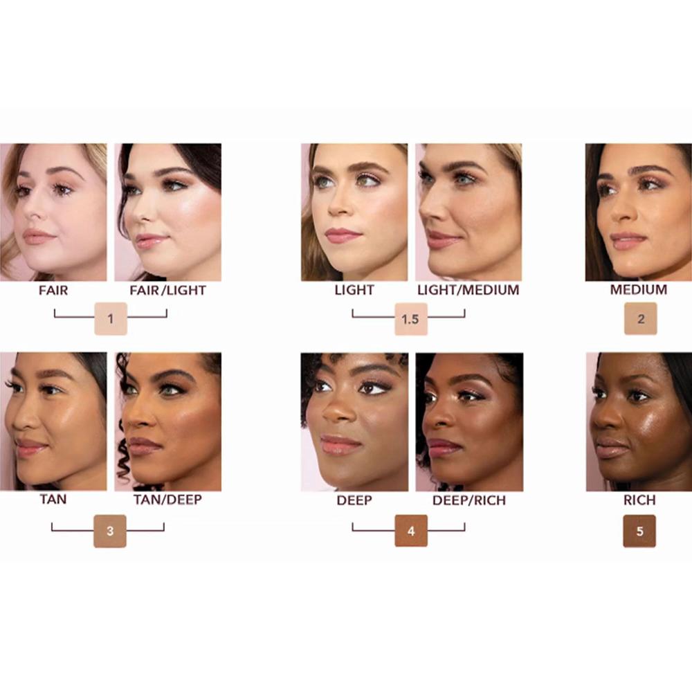 QVC Doll10 Kit fondotinta + rossetto + mascara + blush + pennello 5pz Qualità Garantita