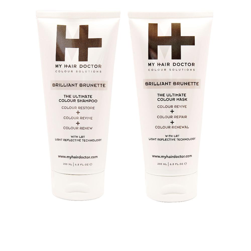 QVC My Hair Doctor Brilliant Brunette Maschera e shampoo per capelli castani