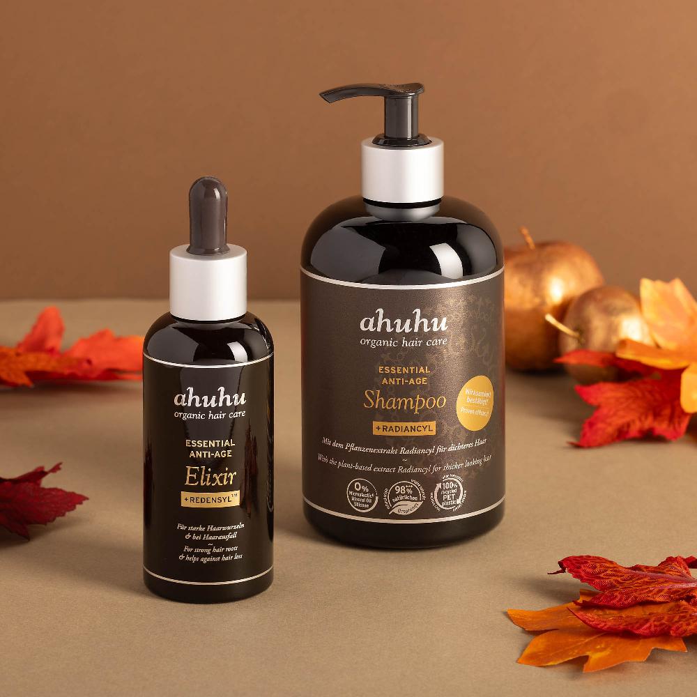 QVC Ahuhu Duo capelli Essential Anti Age: shampoo e Elixir Negozi Online