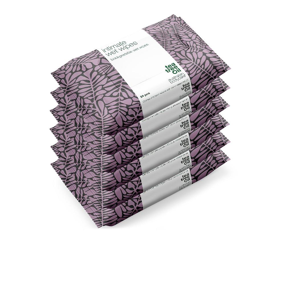QVC Australian Bodycare 6 confezioni di salviette intime con Tea Tree oil Prezzo basso