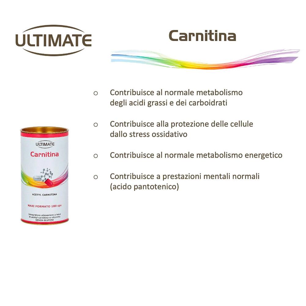 QVC Ultimate Carnitina Integratore alimentare (180cps) Sconti questo mese