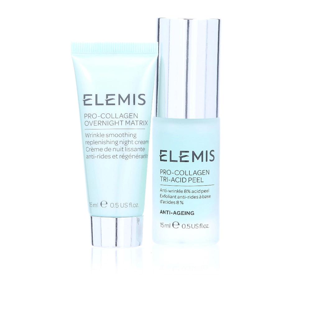 QVC Elemis Kit Pro-Collagen duo crema notte+Peeling Italia
