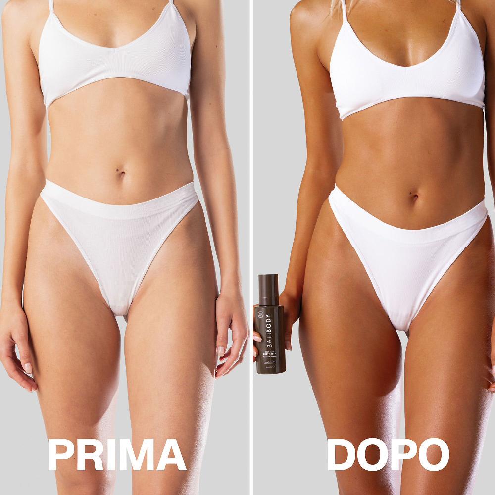 QVC Bali Body Siero autoabbronzante corpo Self Tan + pennello Offerta