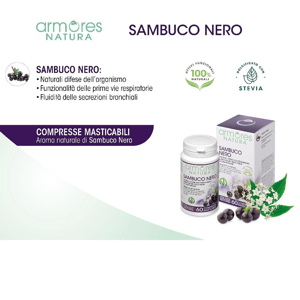 QVC Armores Sambuco Nero integrat. alimentare (2 x 60 compresse) Black Friday