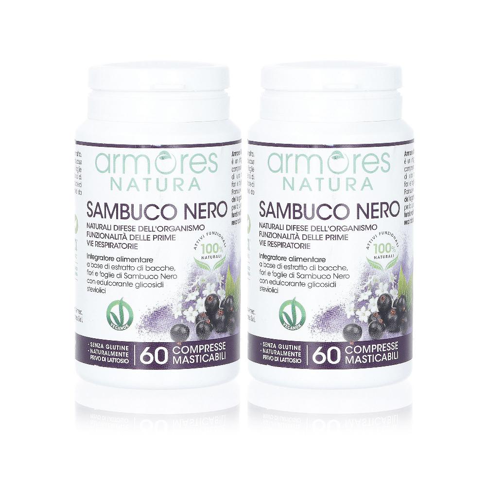 QVC Armores Sambuco Nero integrat. alimentare (2 x 60 compresse) Black Friday