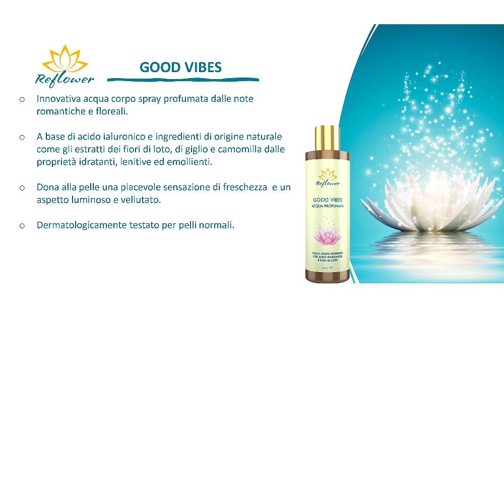 QVC Reflower Acqua corpo profumata in spray Good Vibes Offerte stagionali