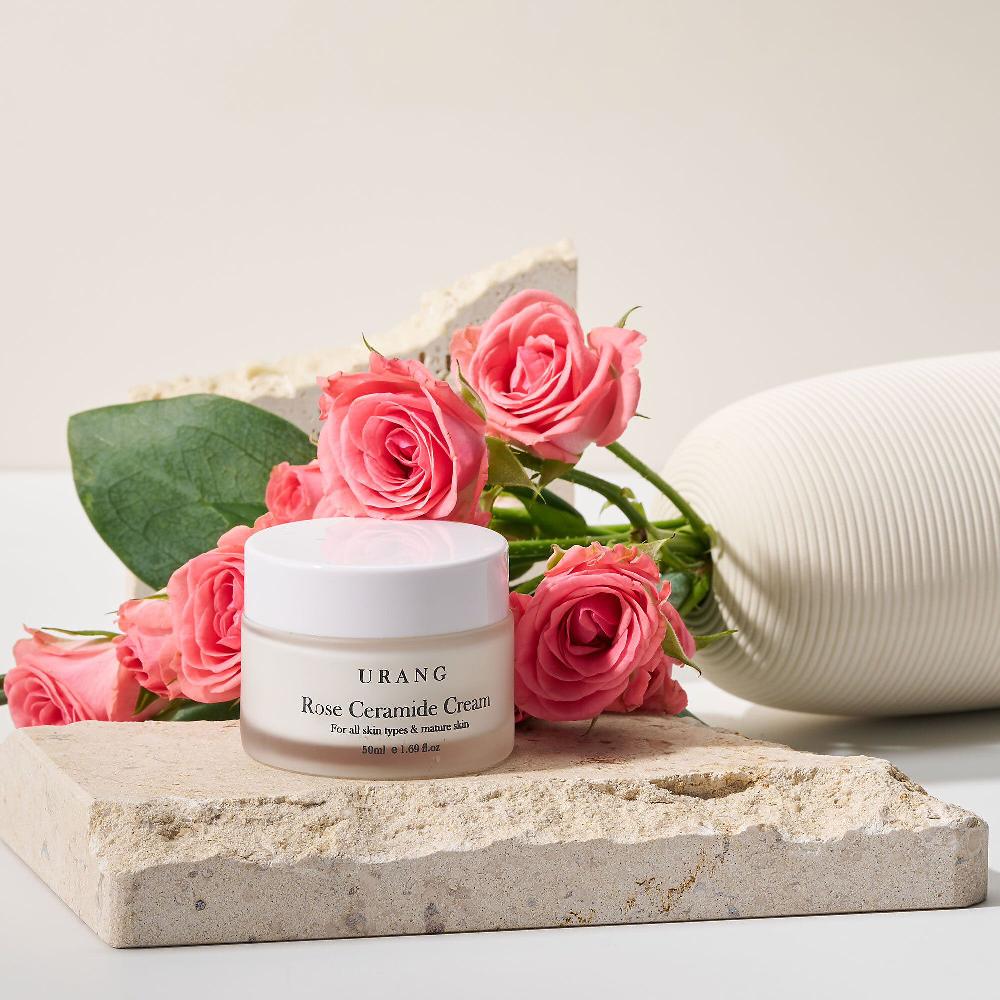 QVC Urang Crema viso nutriente con ceramidi ed estratto di rosa Latest stili