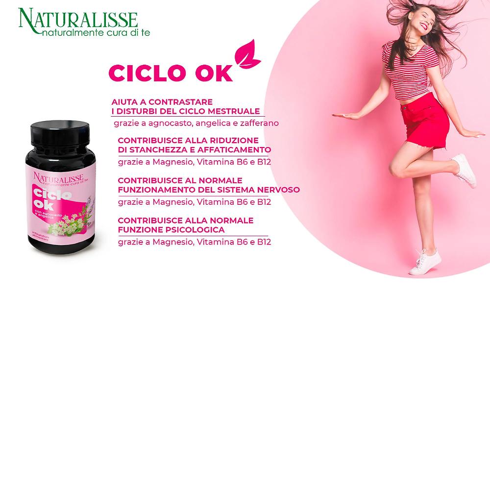 QVC Naturalisse Ciclo OK integratore alimentare Angelica Agnocasto Magnesio Ultimo giorno