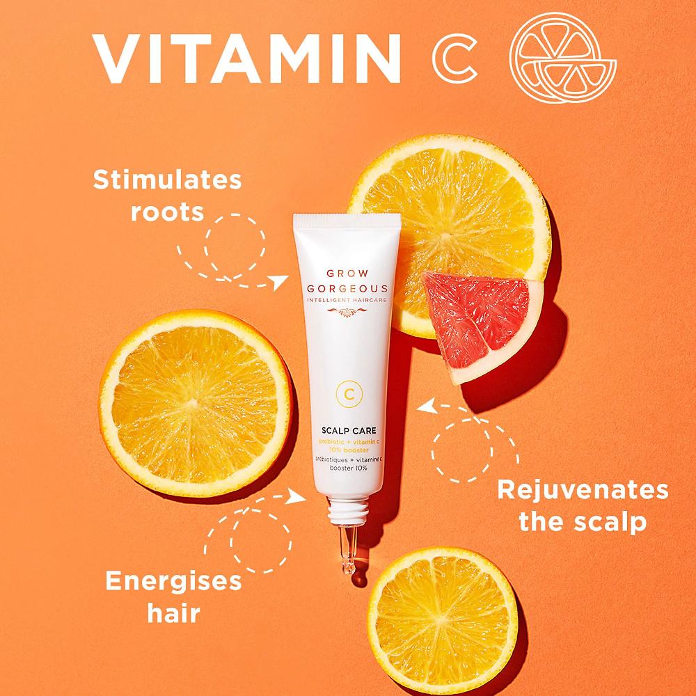 QVC Grow Gorgeous Booster per il cuoio capelluto con vit. C 10% e prebiotici 30ml Super sconto