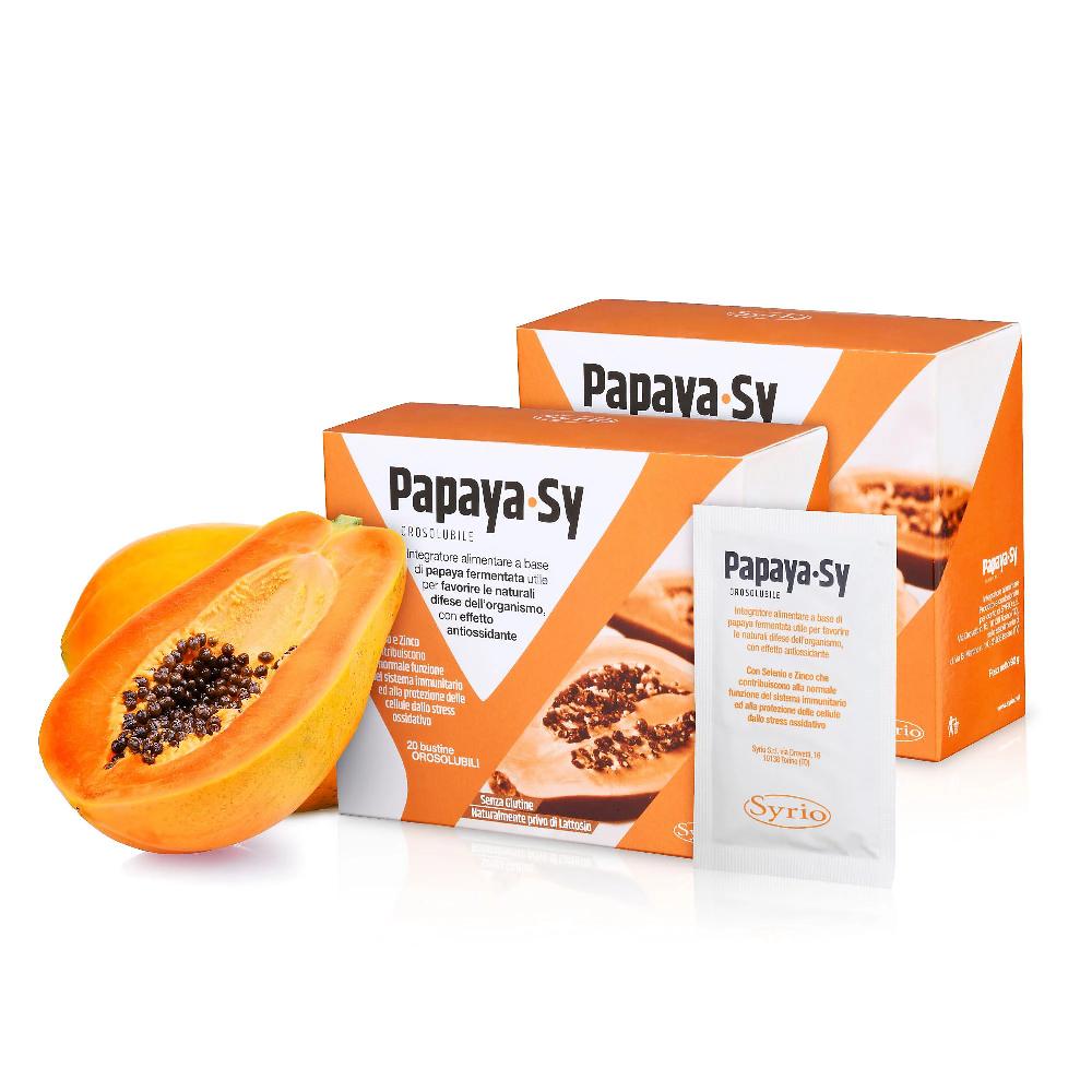 QVC Syrio Papaya-Sy 2 pz per sistema immunitario 2025